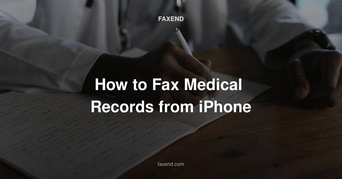 How to Fax Medical Records from