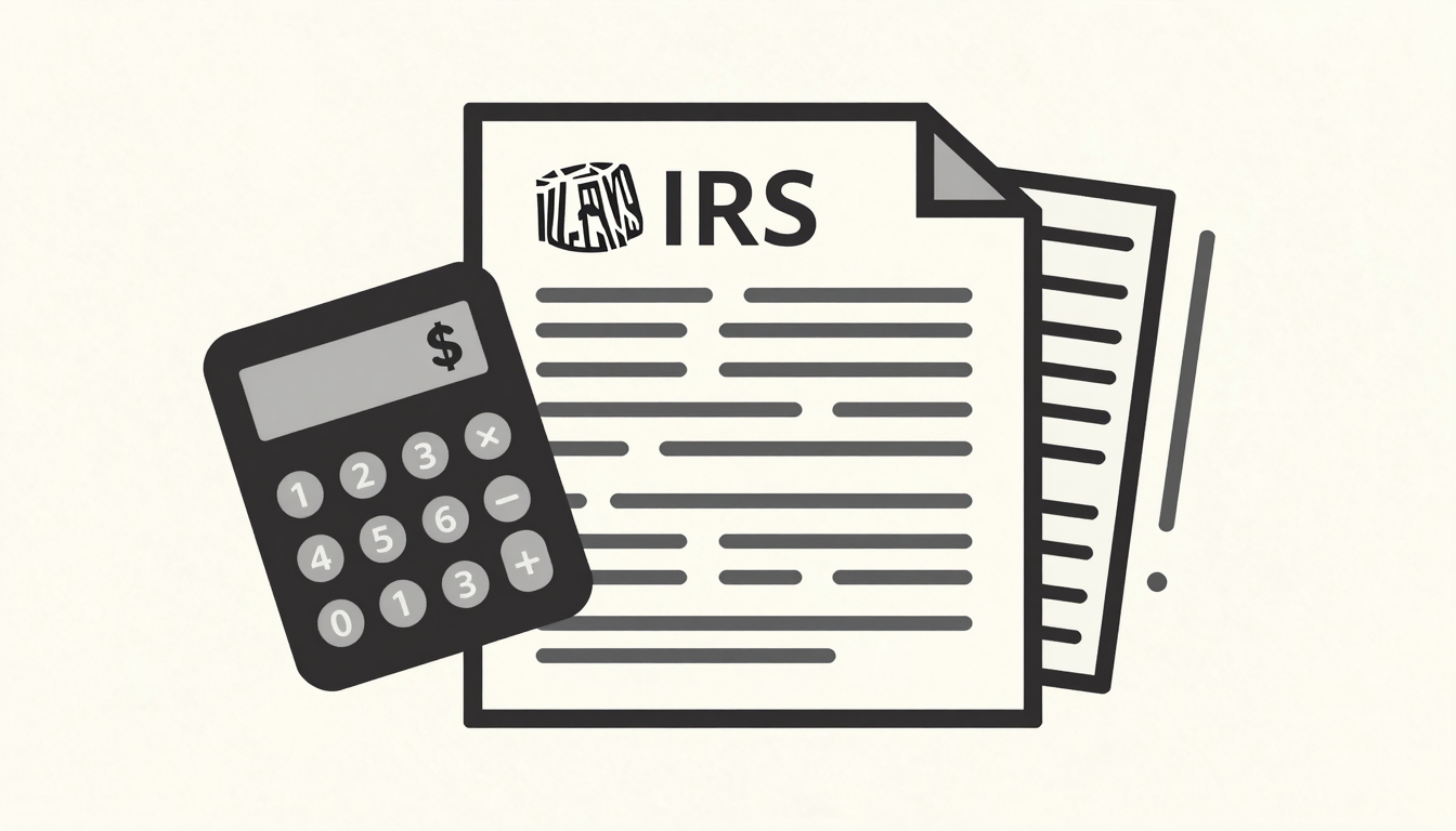 Editorial illustration of IRS Form 433 Collection Information Statement
